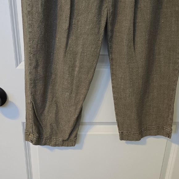 Free People Calla Linen Blend Pleated Trouser Pants. Size 0 - Picture 6 of 16